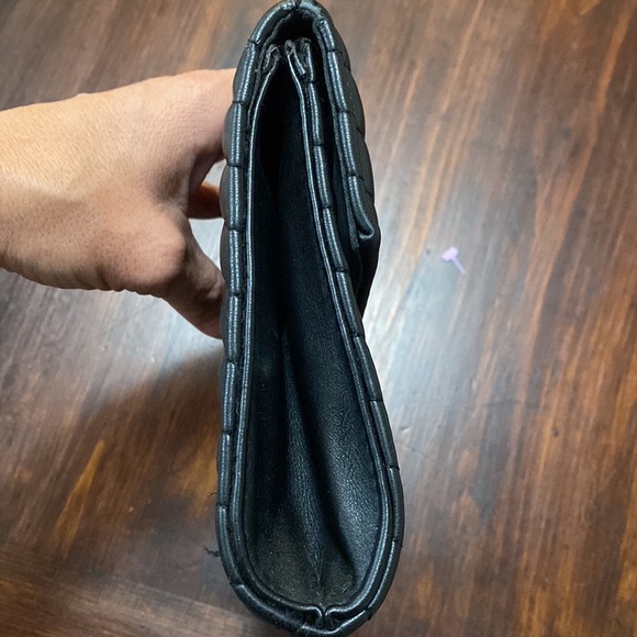 Lulus faux leather black clutch with tassel - Picture 7 of 10